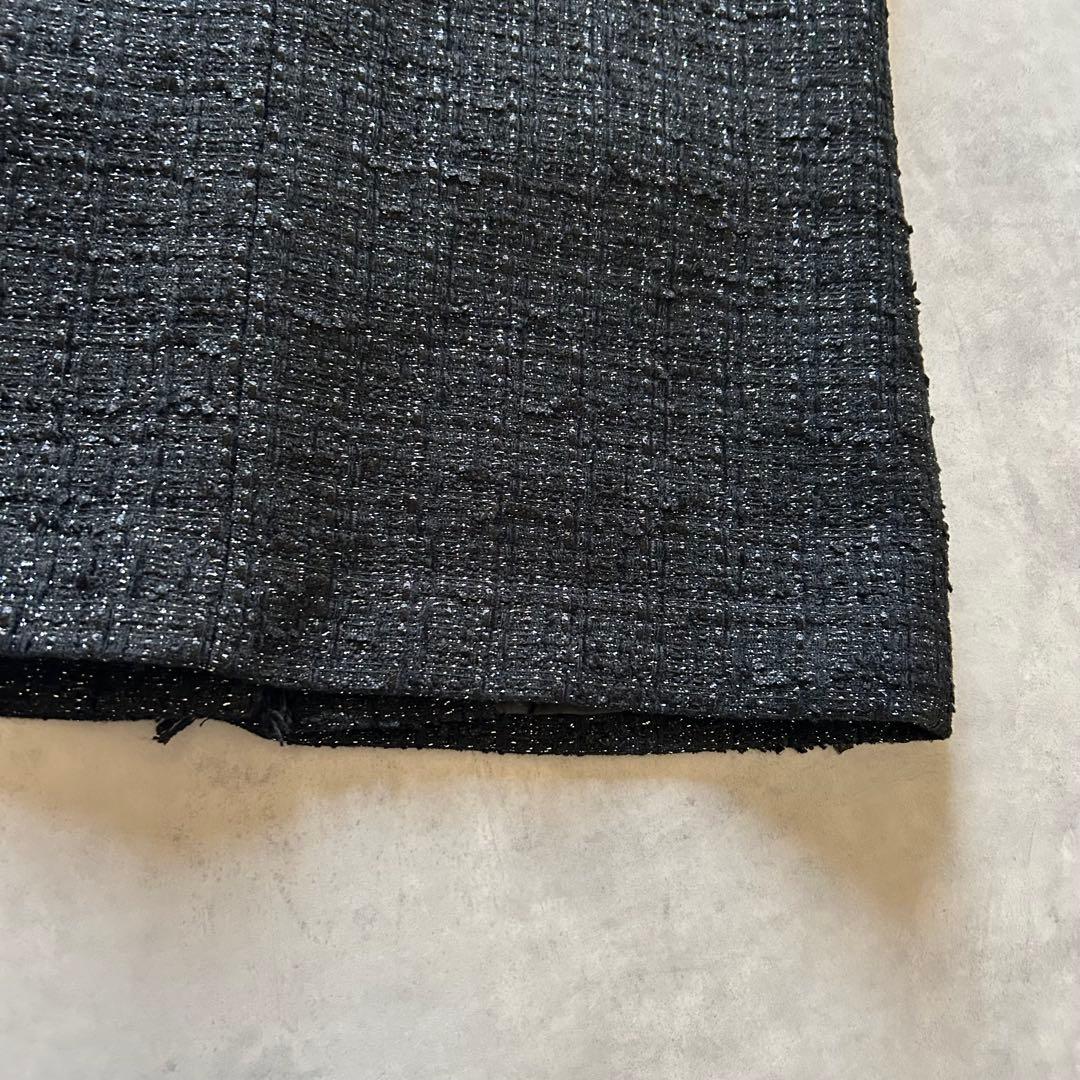 ！！専用！！ジャスグリッティー 黒 ラメ ツイード ジレ 金ボタン セレモニー