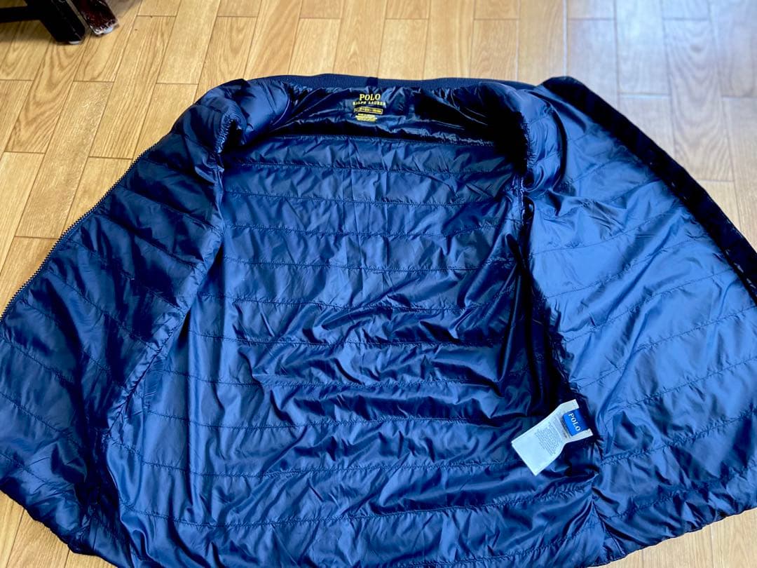 【超美品ポロラルフローレン】ダウンベスト　ネイビー XS〜S メンズ レディース