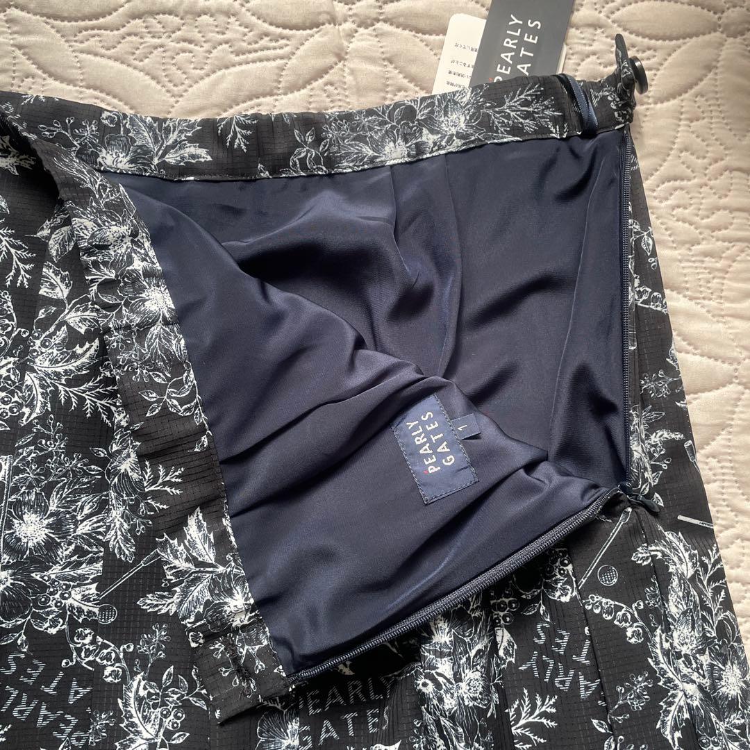 PEARLY GATES パーリーゲイツ　プリーツスカート　ネイビー系　サイズ1