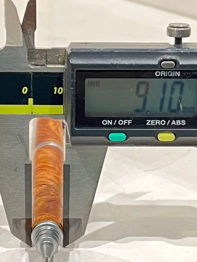 クラゲ　紅白花梨でs20シャーペン0.3mm ノックボタン