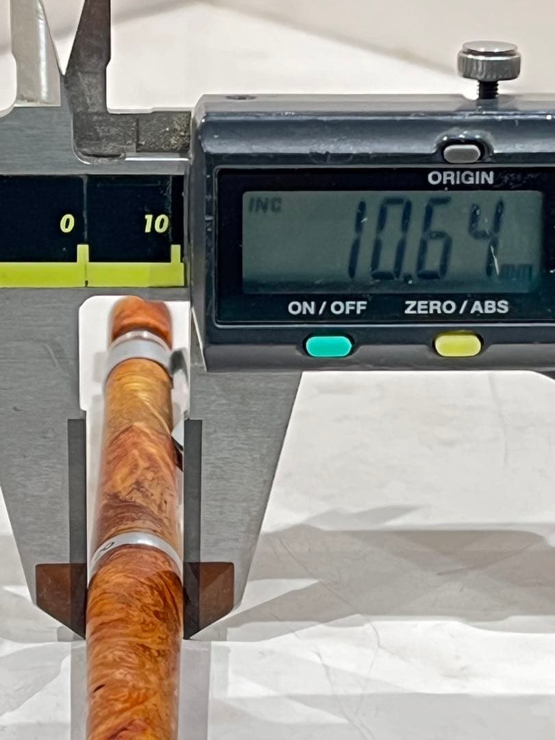 クラゲ　紅白花梨でs20シャーペン0.3mm ノックボタン