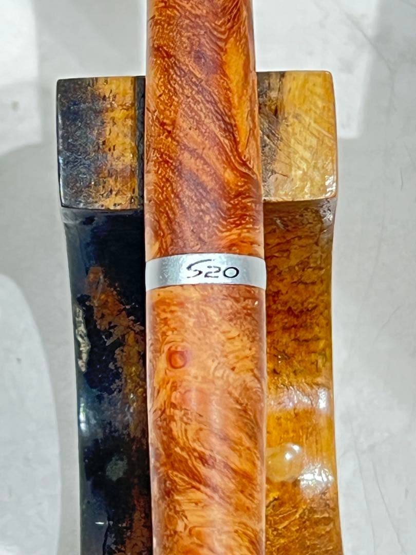 クラゲ　紅白花梨でs20シャーペン0.3mm ノックボタン