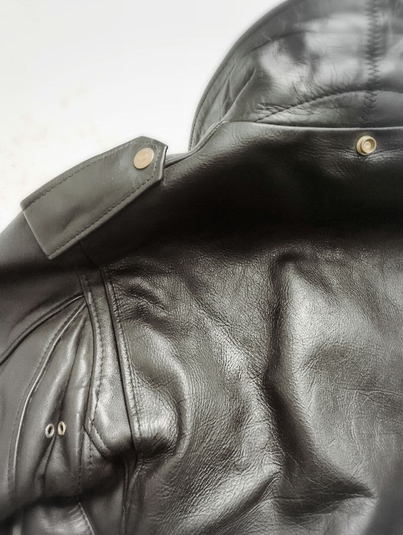 Schott 618 レザー ダブルライダースジャケット 38 バイカータグ後期