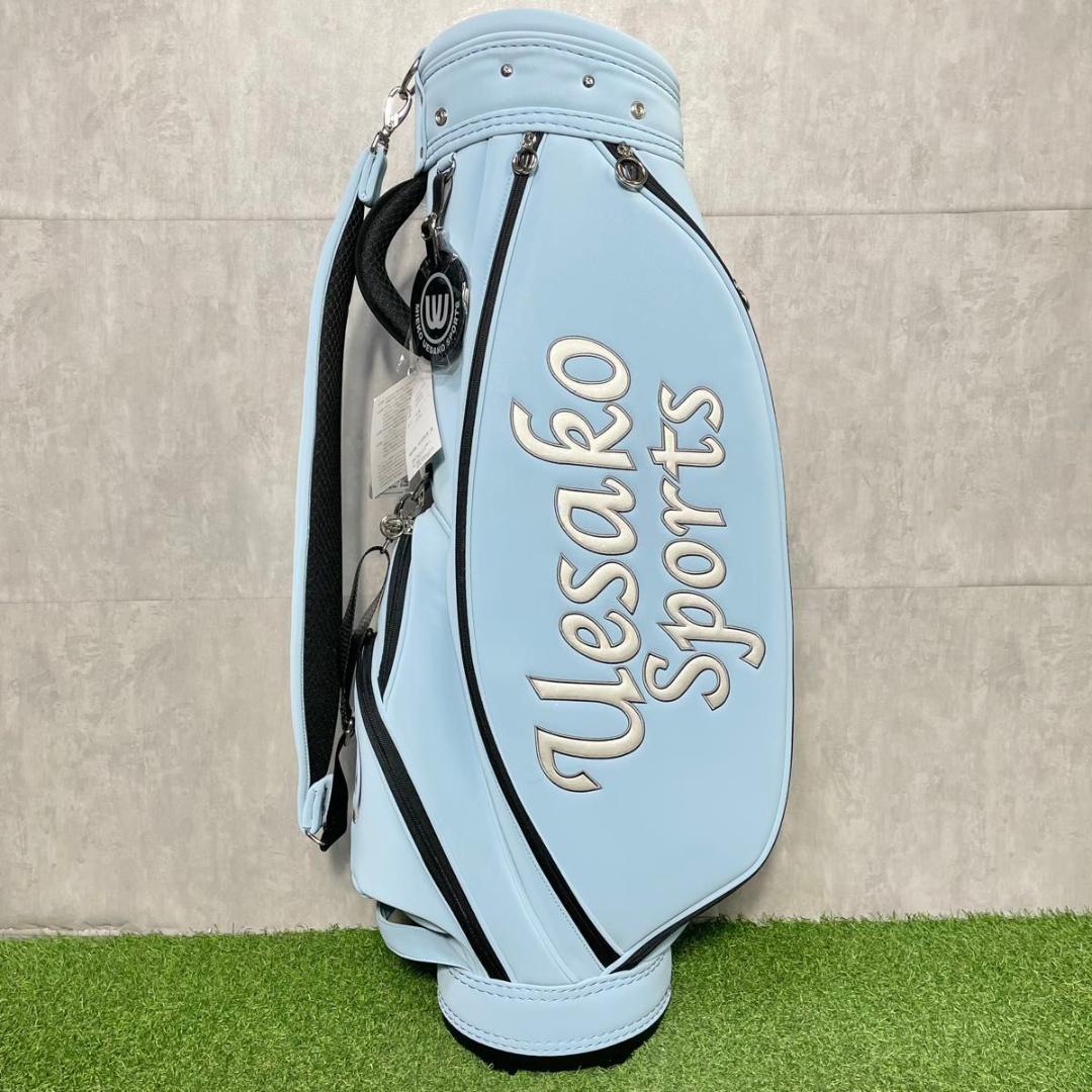 【新品】ミエコ ウエサコ キャディバッグ ゴルフバッグ レディース ブルー 人気
