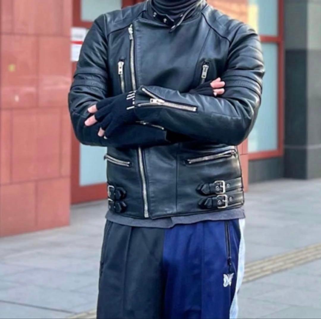 名作！UNUSED 定価15万 バイカーレザー ライダース ジャケット