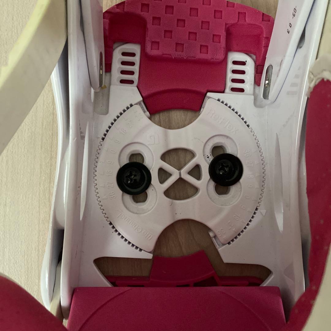 BURTON スノーボード ビンディング ホワイト/ピンク