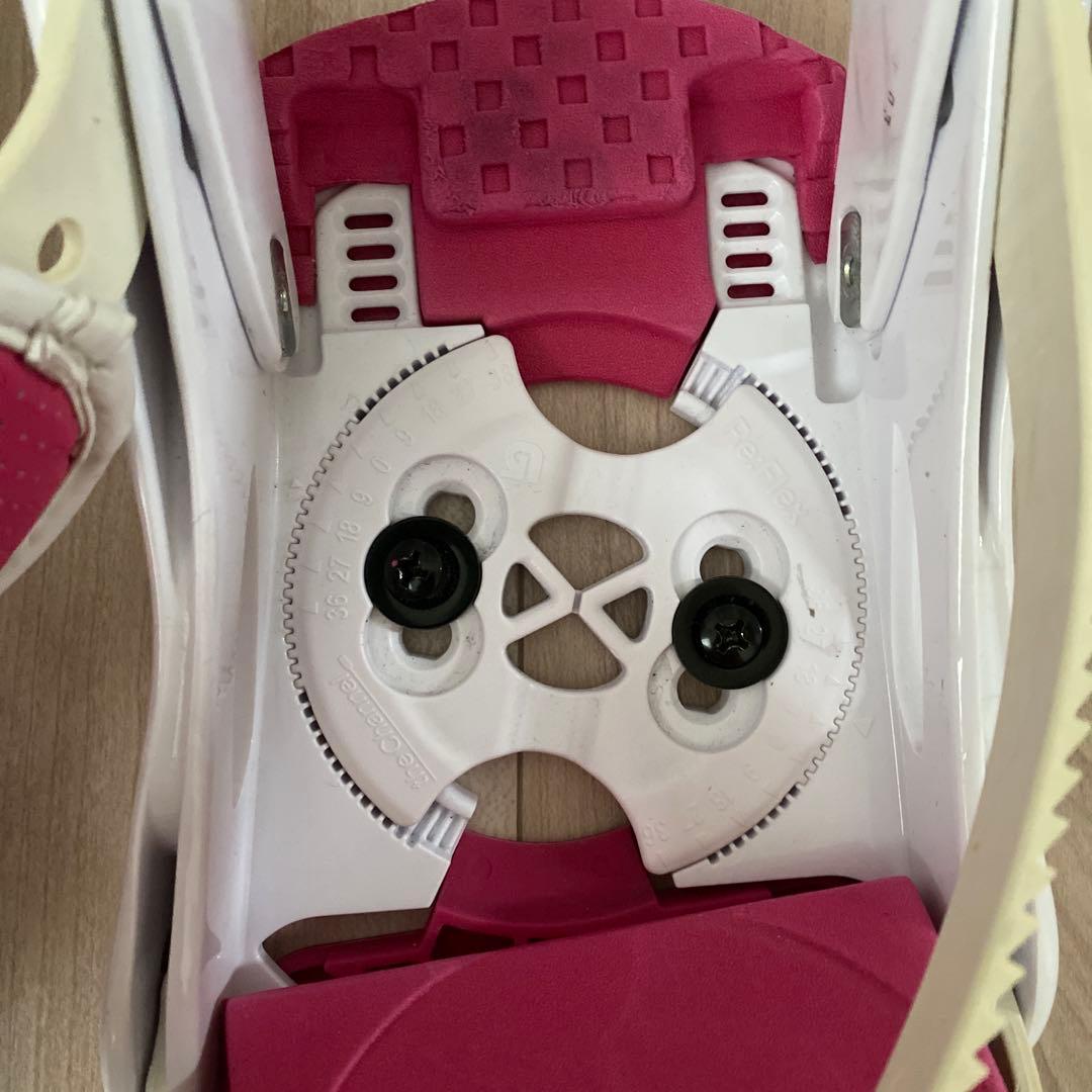 BURTON スノーボード ビンディング ホワイト/ピンク