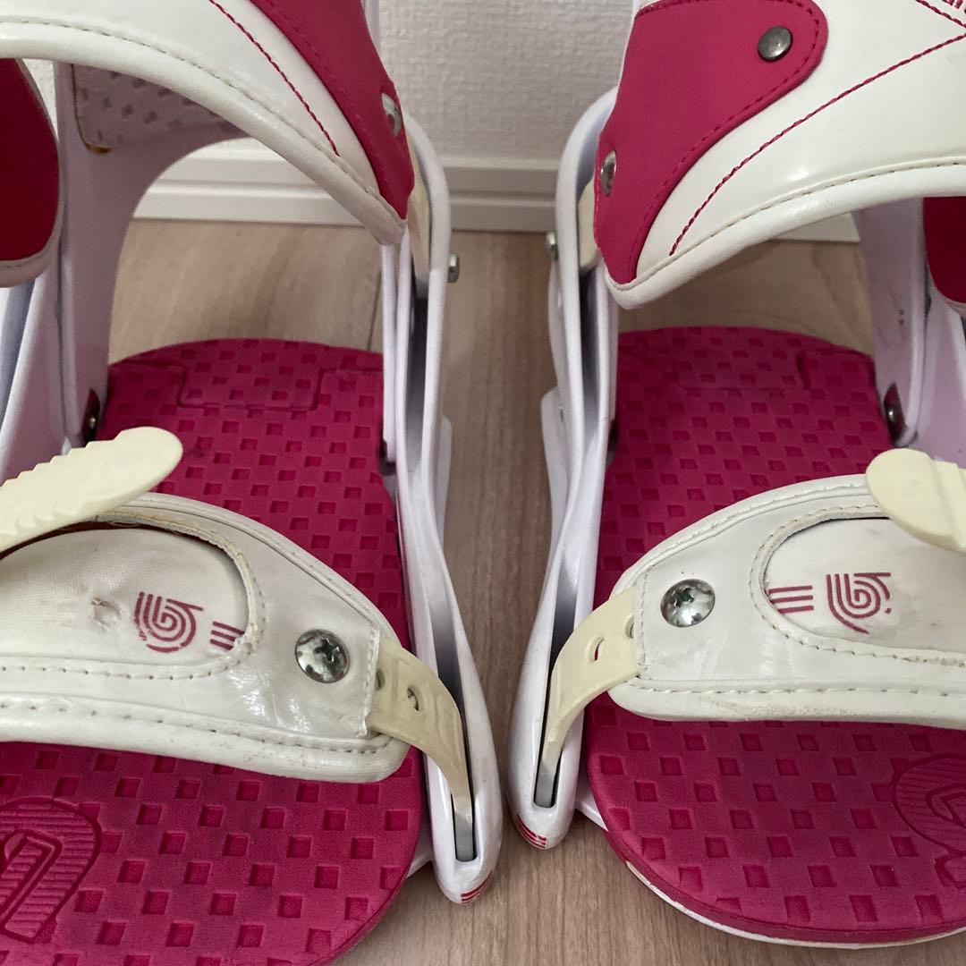 BURTON スノーボード ビンディング ホワイト/ピンク