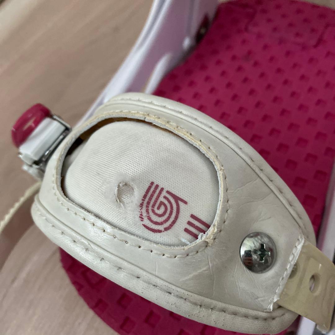 BURTON スノーボード ビンディング ホワイト/ピンク