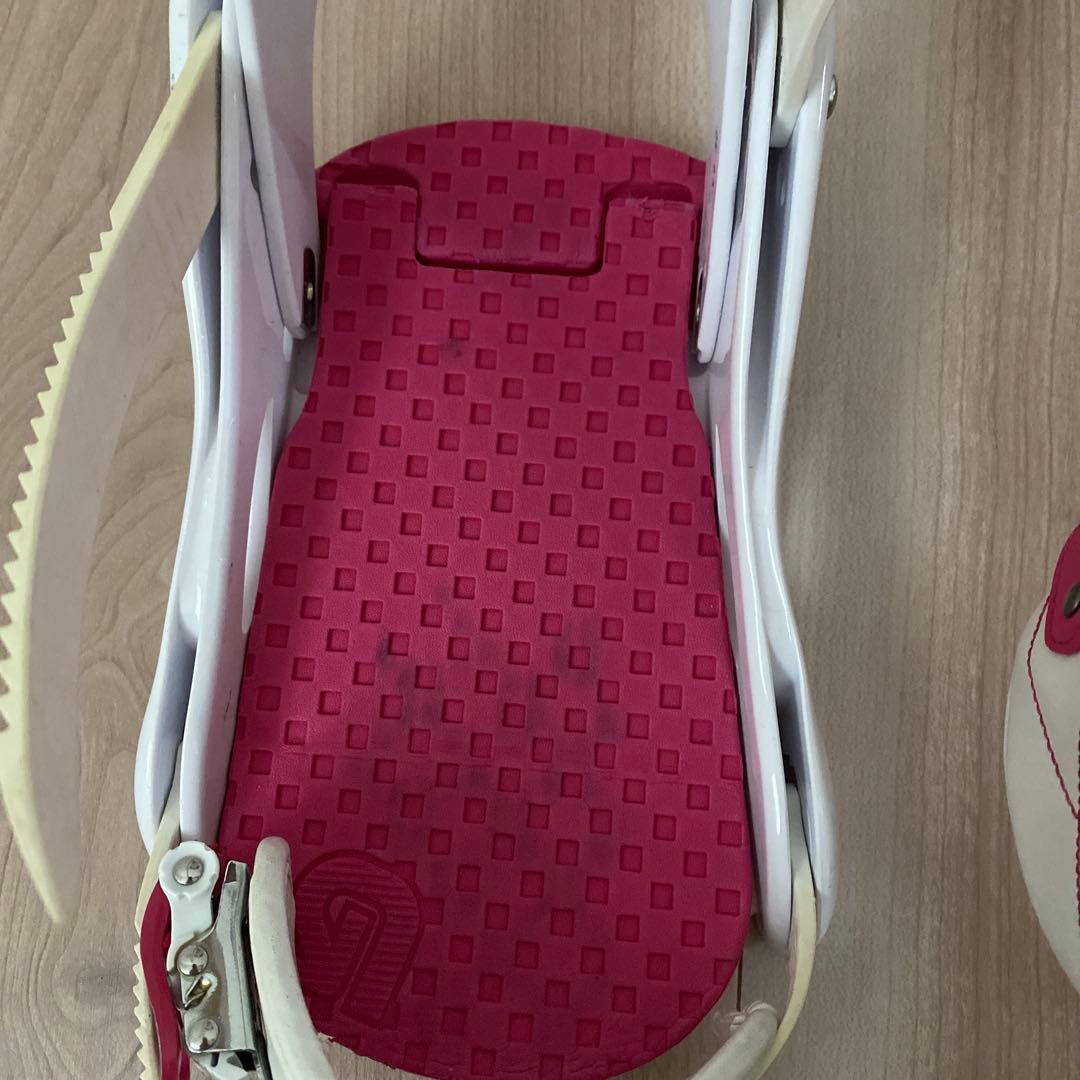 BURTON スノーボード ビンディング ホワイト/ピンク