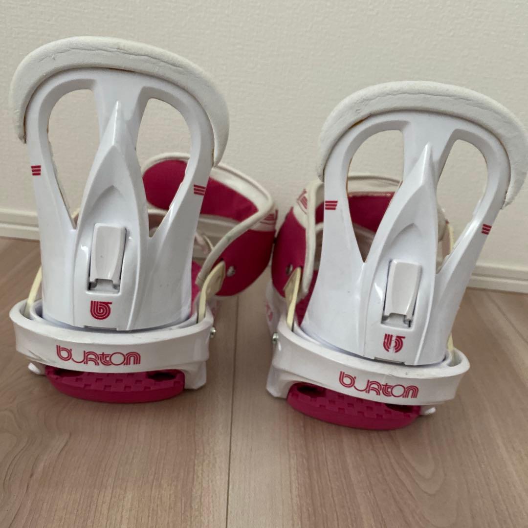 BURTON スノーボード ビンディング ホワイト/ピンク