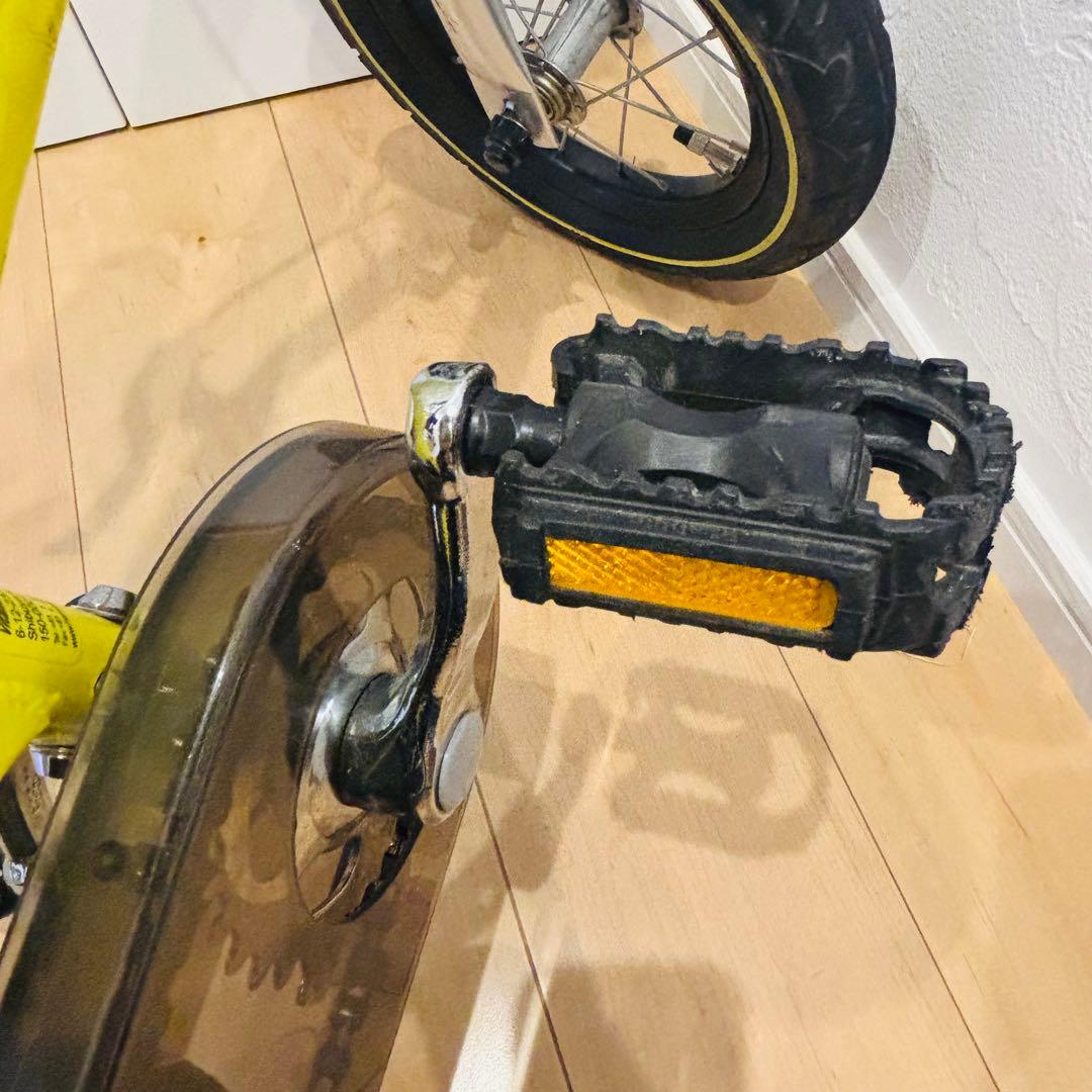 へんしんバイク 12インチ ペダル スタンド その他付属付き イエロー