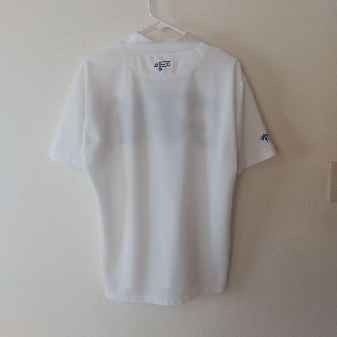 完売品ビームスゴルフ モックネック カットソー 半袖 白 ロゴ L