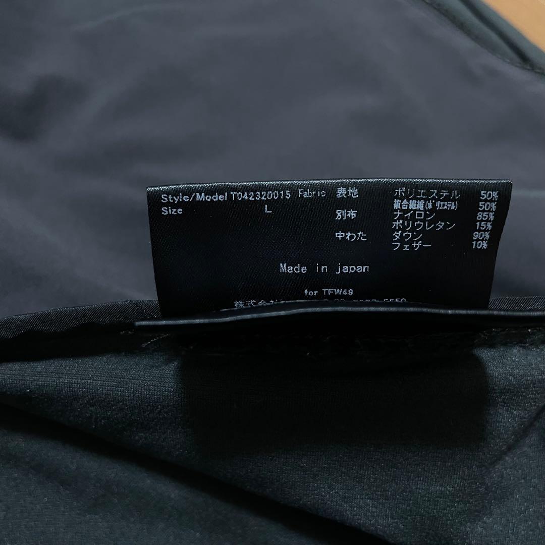 定価8.9万　TFW49 ダウンブルゾン　セットアップ　ゴルフ　ブラック　L