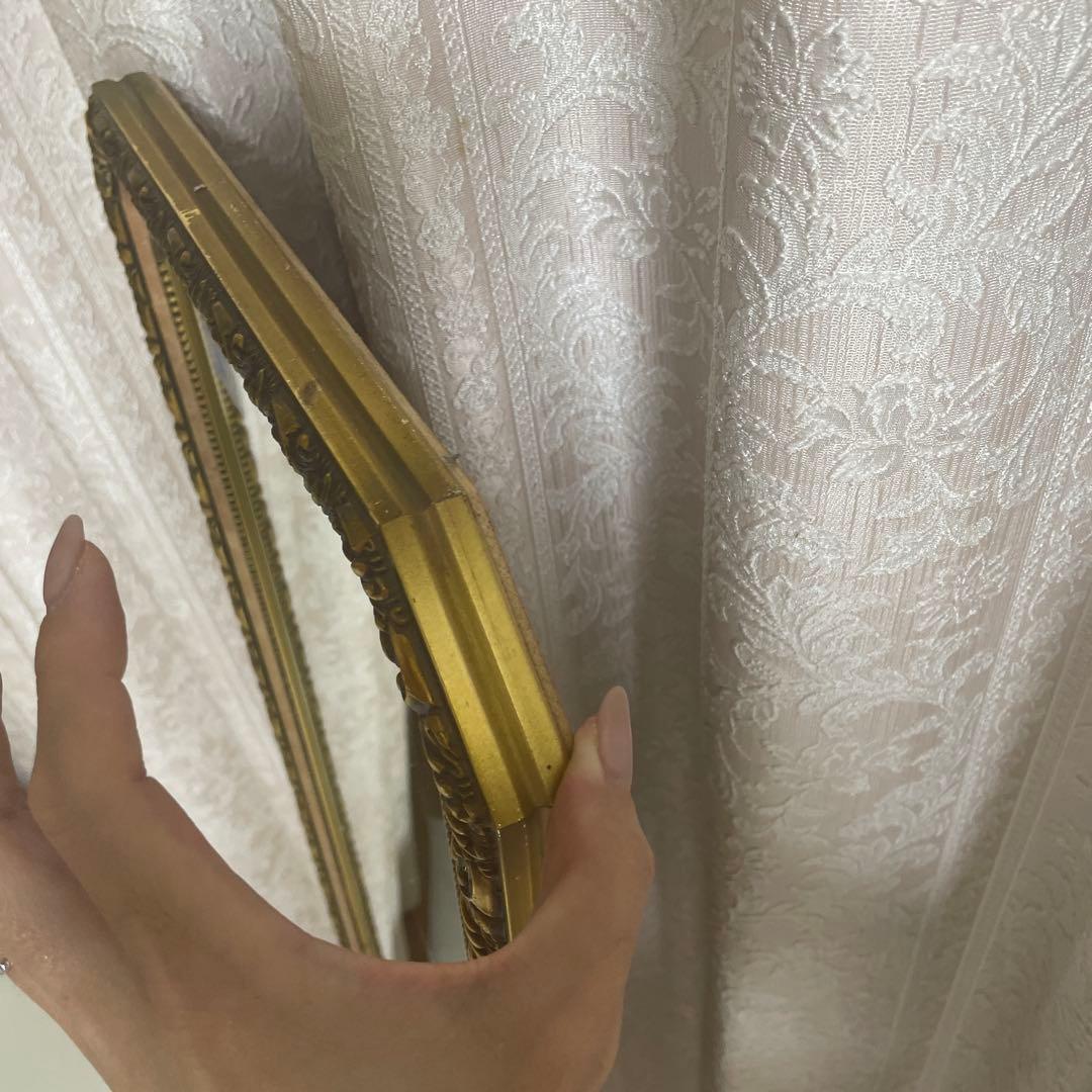 イタリア製　ウォールミラー　スタンドミラー　姿見　鏡　アンティーク