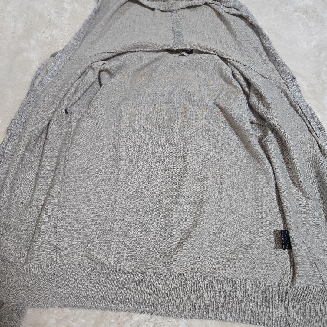 ヒステリックグラマー ヒスガール ワッペン パーカー リネン混 グレー Free