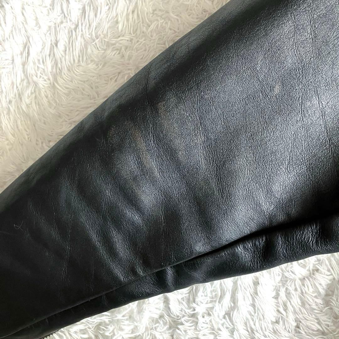 【美品】Schott 641 立ち襟シングルライダースジャケット　ボアライナー付