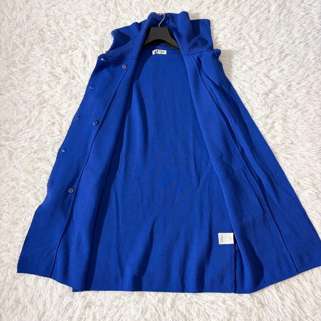 極美品 ピッコーネ ニットジャケット ロゴビジュー　カーディガン タートルネック