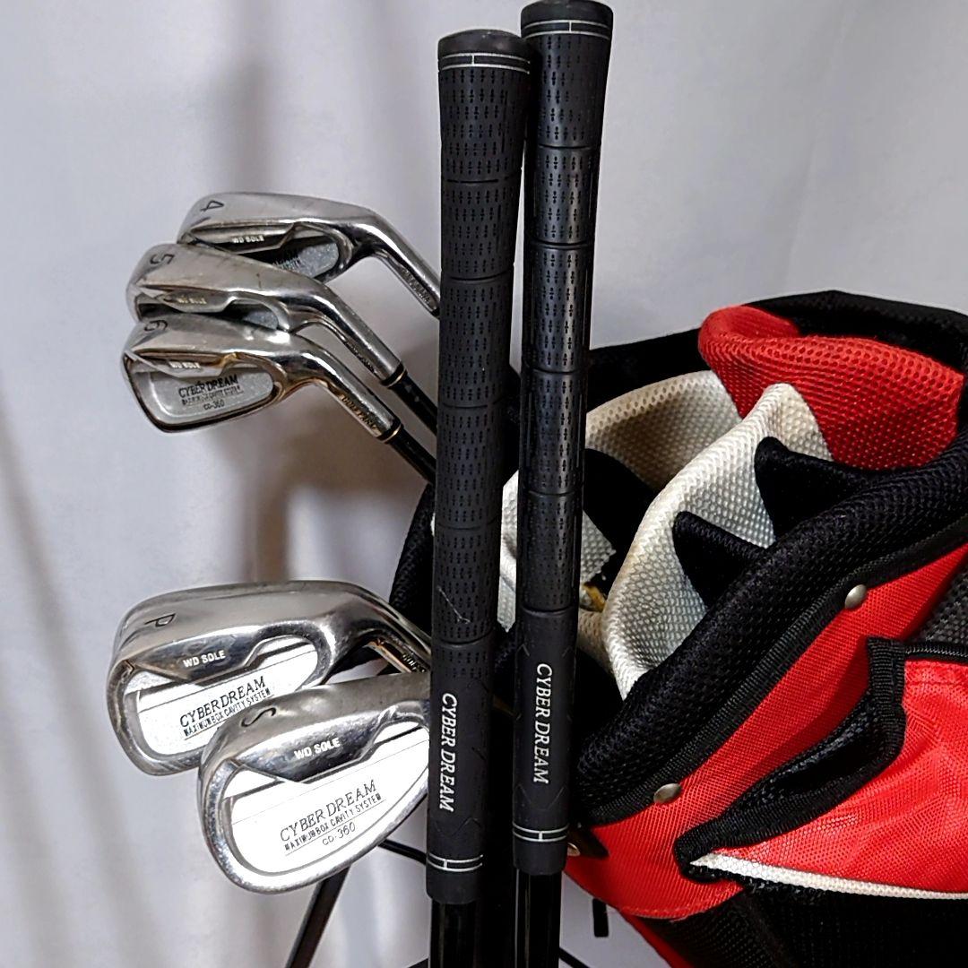 メンズゴルフクラブセット　キャディーバッグ