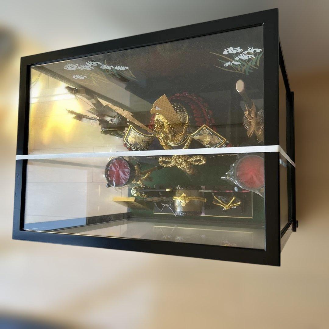 五月人形　慶山　兜飾り　武士の兜と刀剣　弓矢