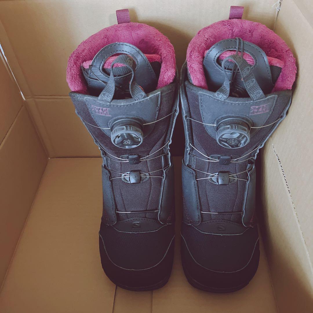 サロモン スノーボード ブーツ ダイヤル式 ブラック ピンク 23.5cm