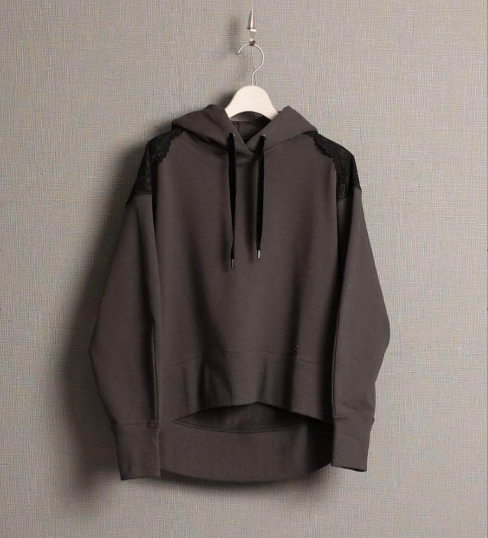 新品　未使用　完売　CHONO グレー　バックレース　フーディー　チョノ