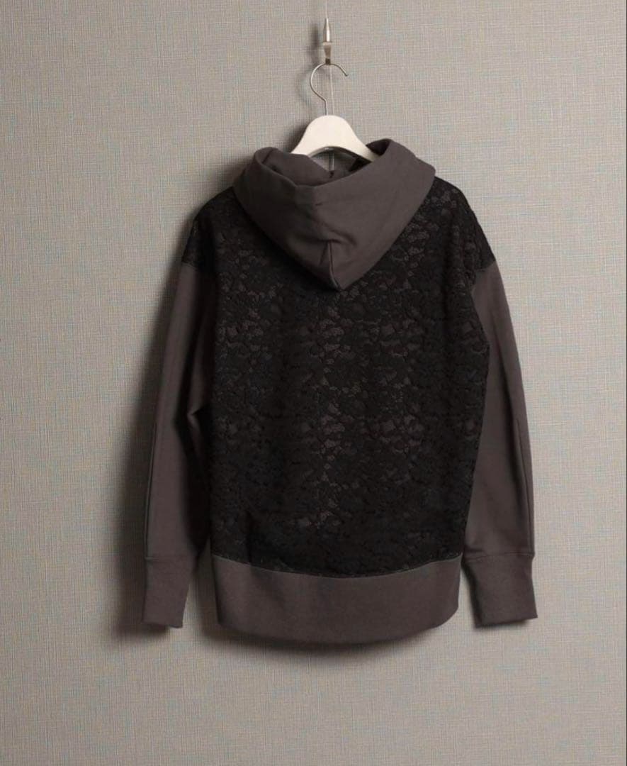 新品　未使用　完売　CHONO グレー　バックレース　フーディー　チョノ