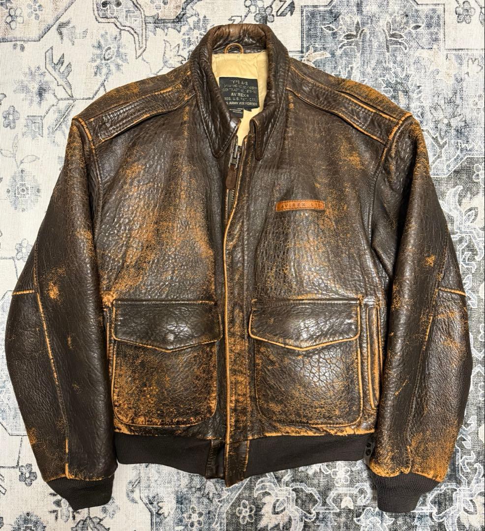 【希少】AVIREX TYPE A-2 ピンナップガール　レザージャケット