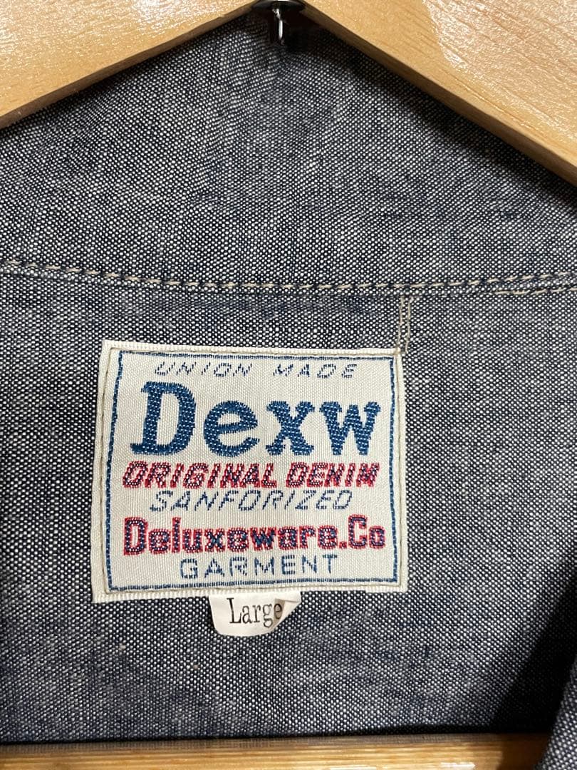 デラックスウエア シャンブレー 10oz ジップ　ジャケット　短丈