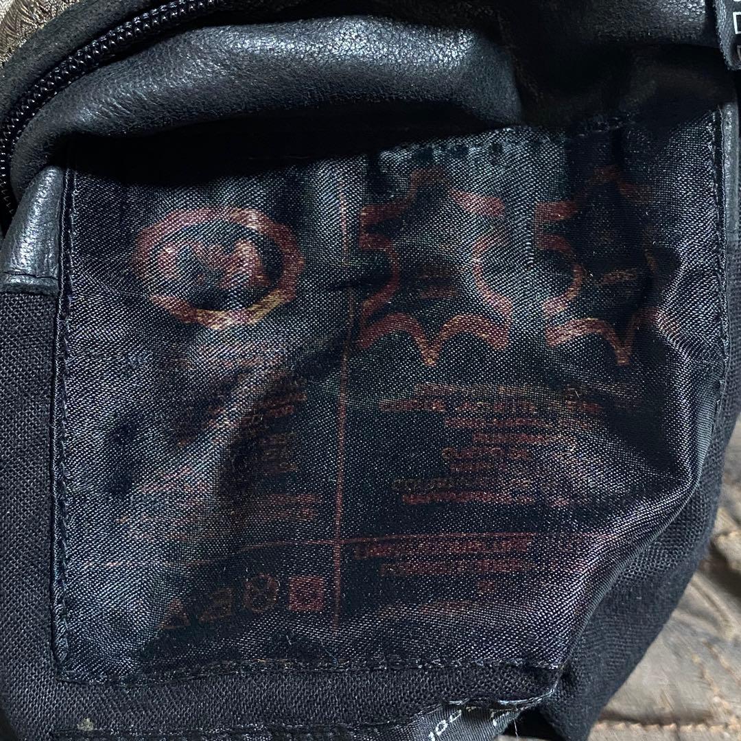 希少⭐︎C&A CANDA 80s レザーワークブルゾン レザージャケット 中綿