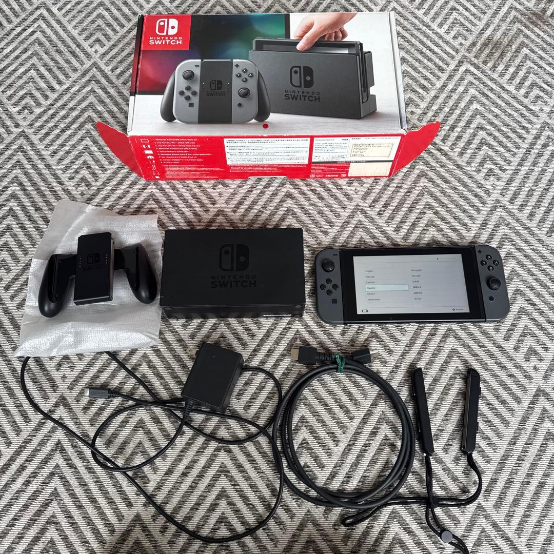 Nintendo Switch グレー 本体　箱付き