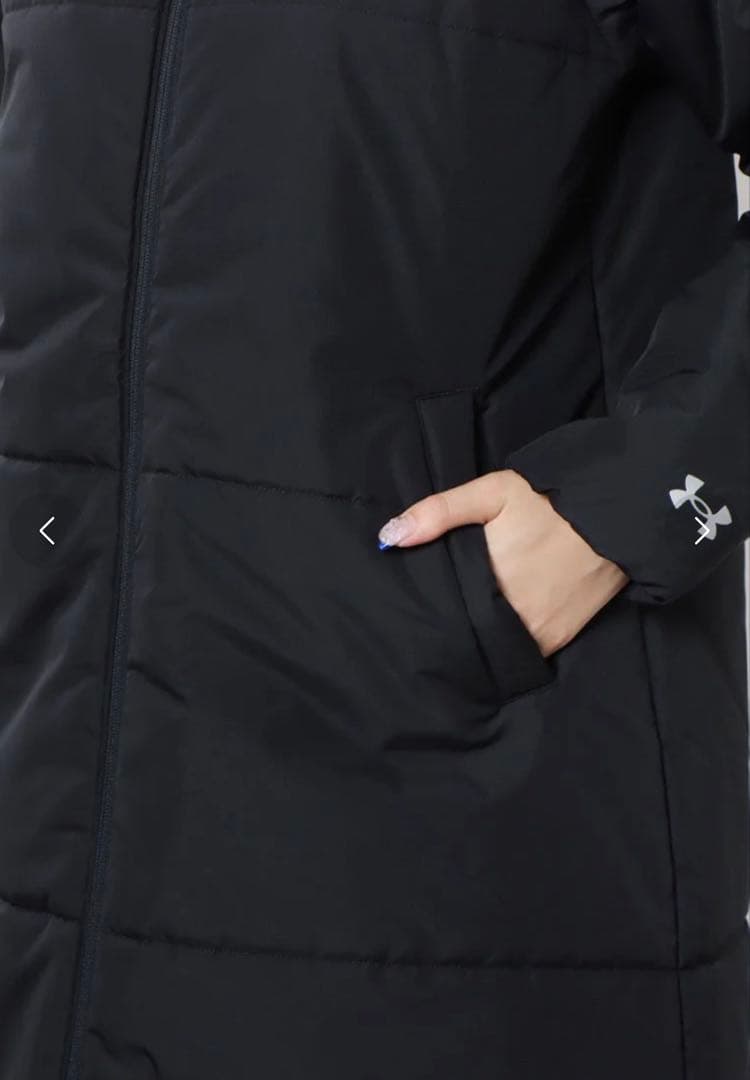 【新品未使用】Under Armour ブラック ベンチコート