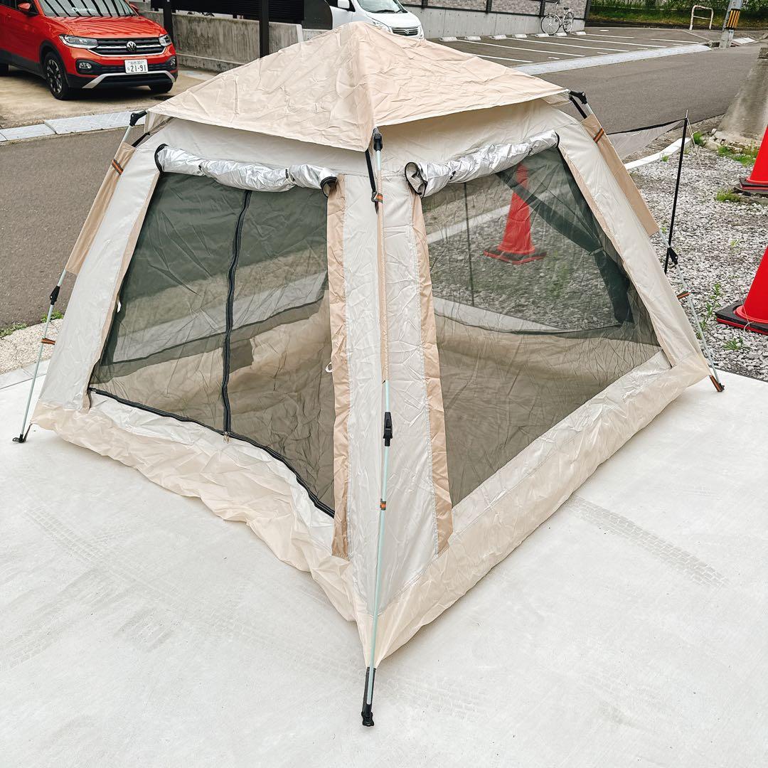 ワンタッチテント　3から4人用　全面メッシュ対応