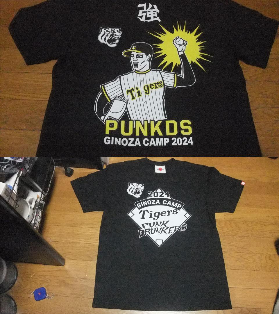 tee 黒 punkdrunkers XL パンクドランカーズ 阪神タイガース