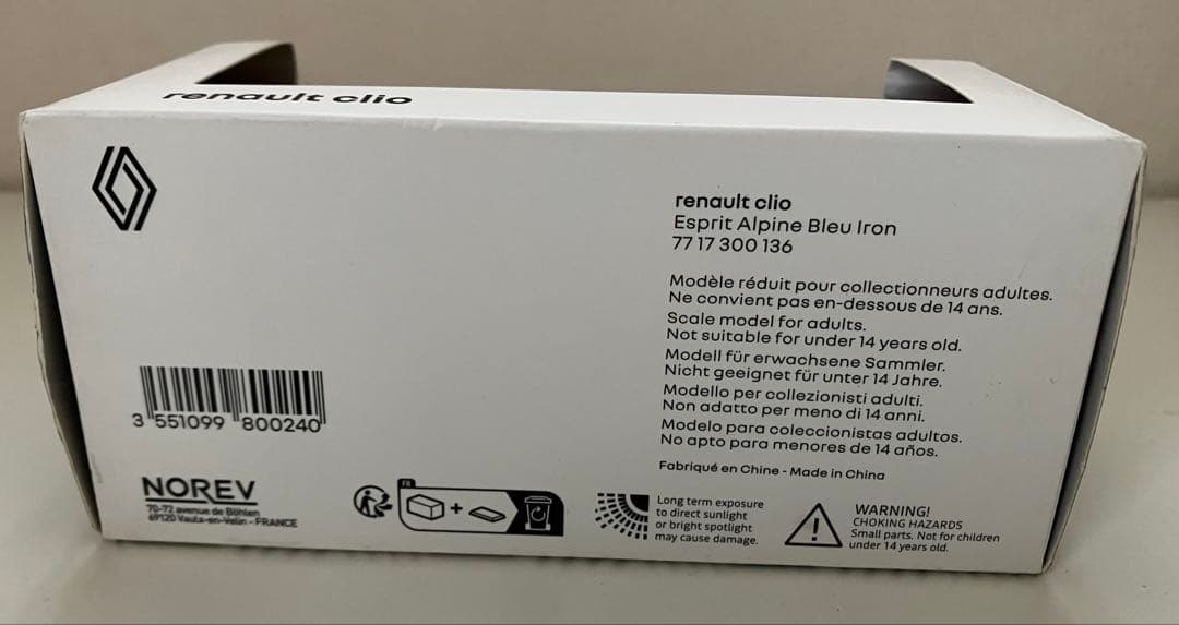 【限定品】Renault CLIO （LUTECIA） Alpine 1/43