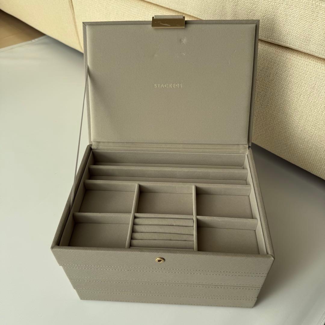 スタッカーズ＊ジュエリーボックス＊ジュエリーケース＊オープ＊グレージュ