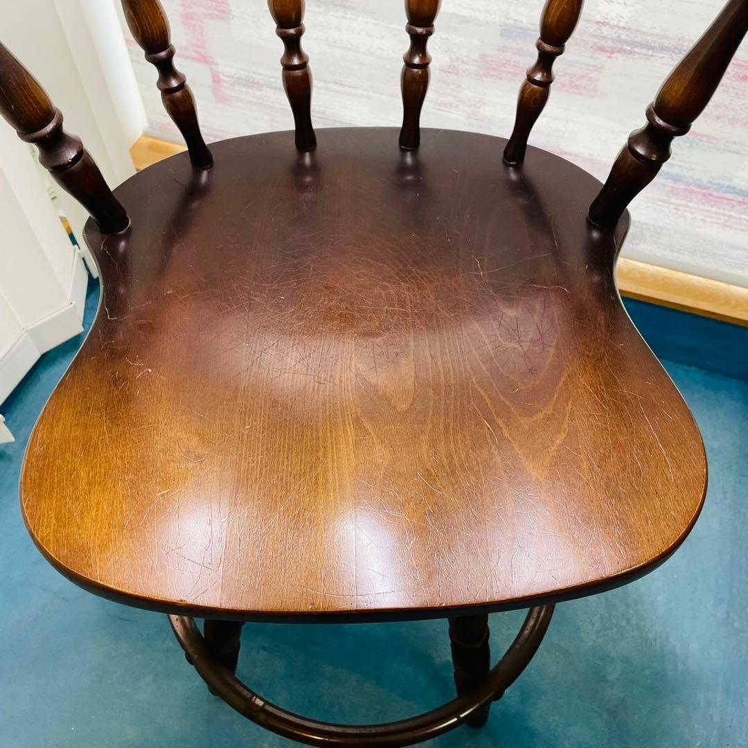 飛騨産業 ハイチェア カウンターチェア 回転椅子 アンティーク レトロ キツツキ