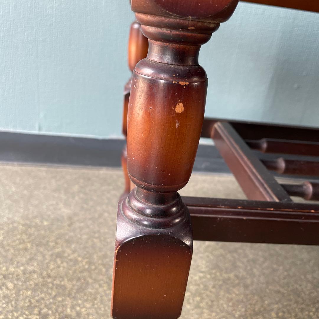 オールドカリモク　センターテーブル　ローテーブル　大理石風　昭和レトロ