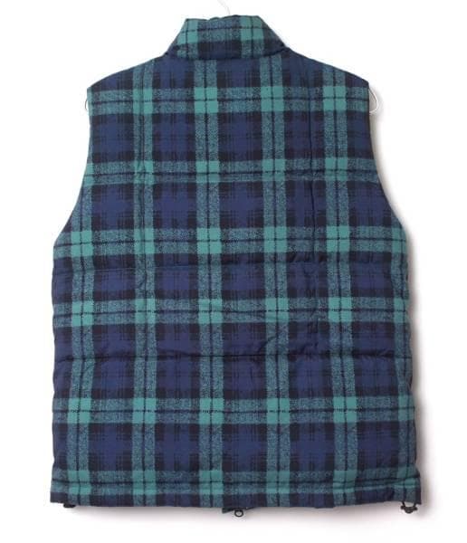 限定 伊勢丹別注 4.2万 KATO カトー ブラックウォッチ ダウンベスト M