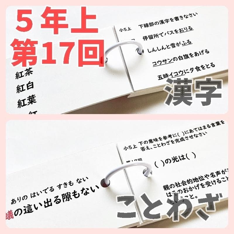 予習シリーズ５年上【5K3】漢字とことば　第1～19回　組分けテスト　中学受験
