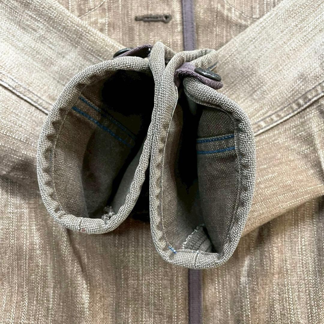 00s【マリテフランソワジルボー】ギミックジャケット/Y2K/ボンテージ/ヒゲ◎