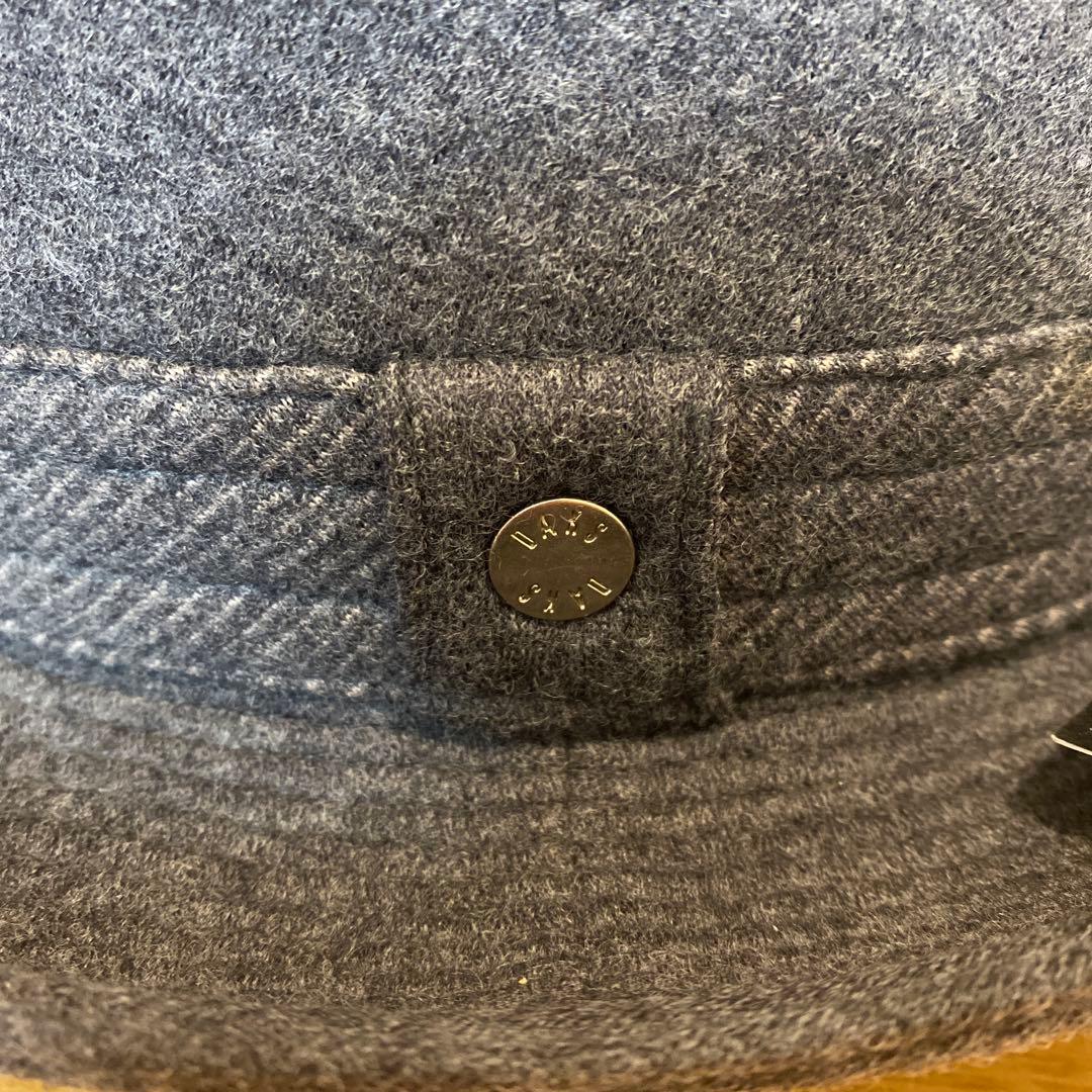 DAKS グレー ウール フェルトハット 未使用タグ付き