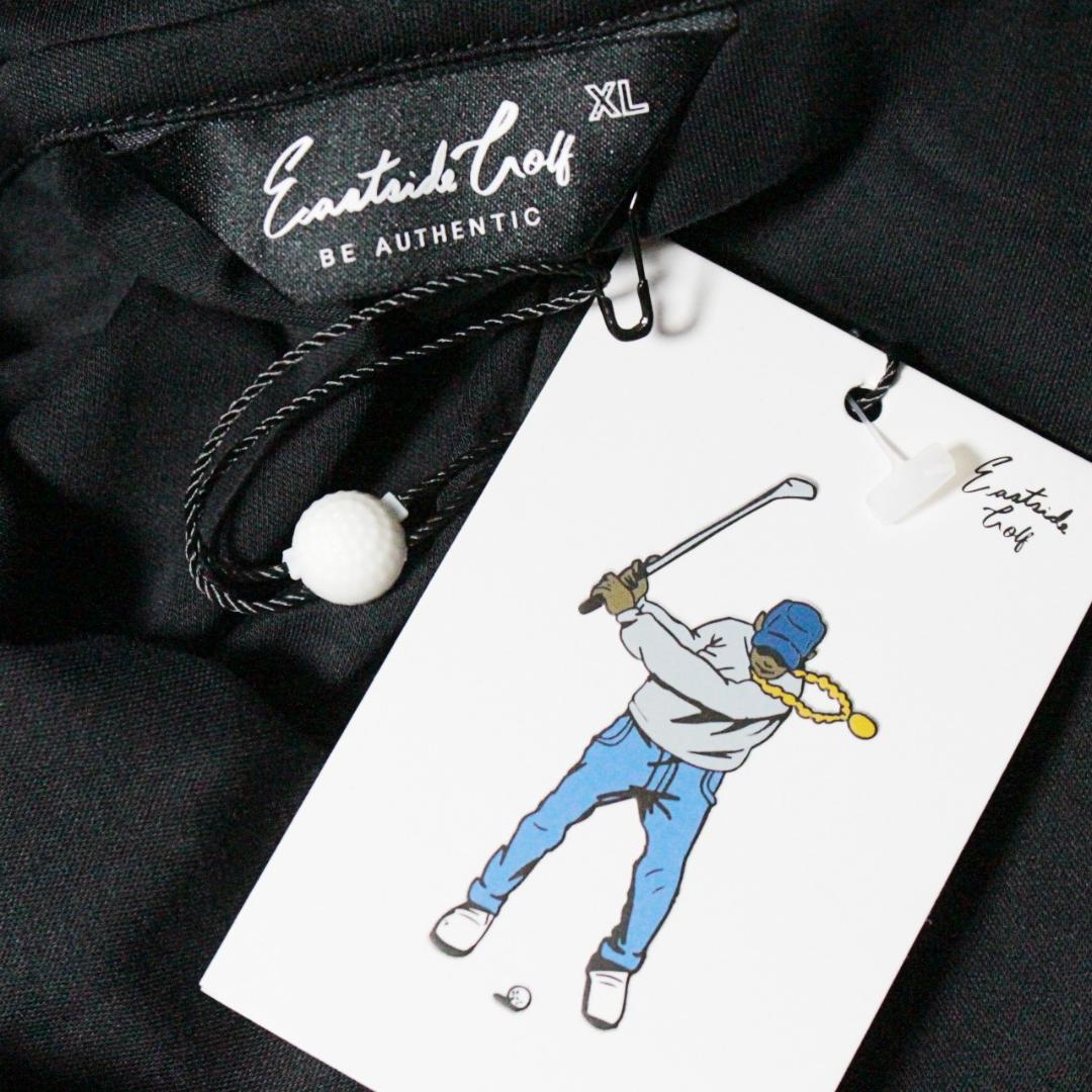 新品 イーストサイドゴルフ 高級シルケットコットン ストレッチパーカー XL 紺