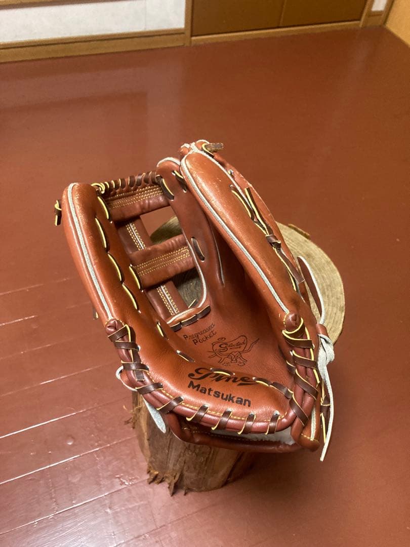 (mini me) Matsukan軟式大人用内野手グラブ