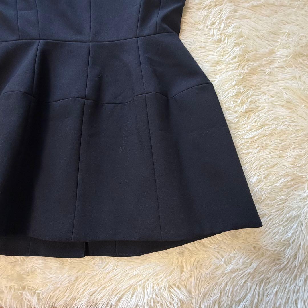 美品　CELFORD セルフォード ペプラムベスト　ジレベスト　ネイビー