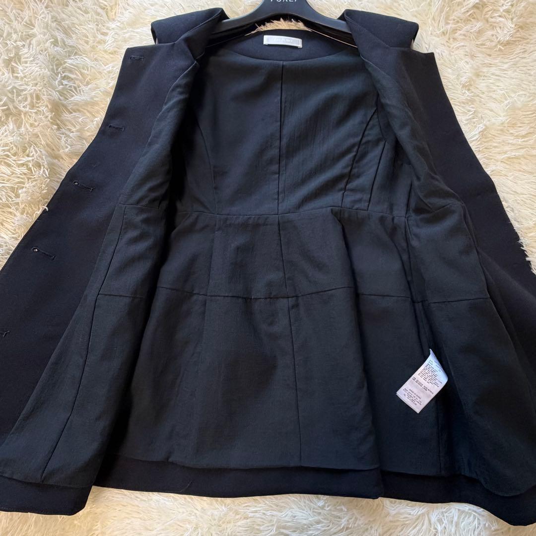 美品　CELFORD セルフォード ペプラムベスト　ジレベスト　ネイビー