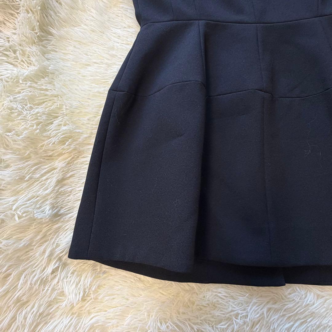 美品　CELFORD セルフォード ペプラムベスト　ジレベスト　ネイビー