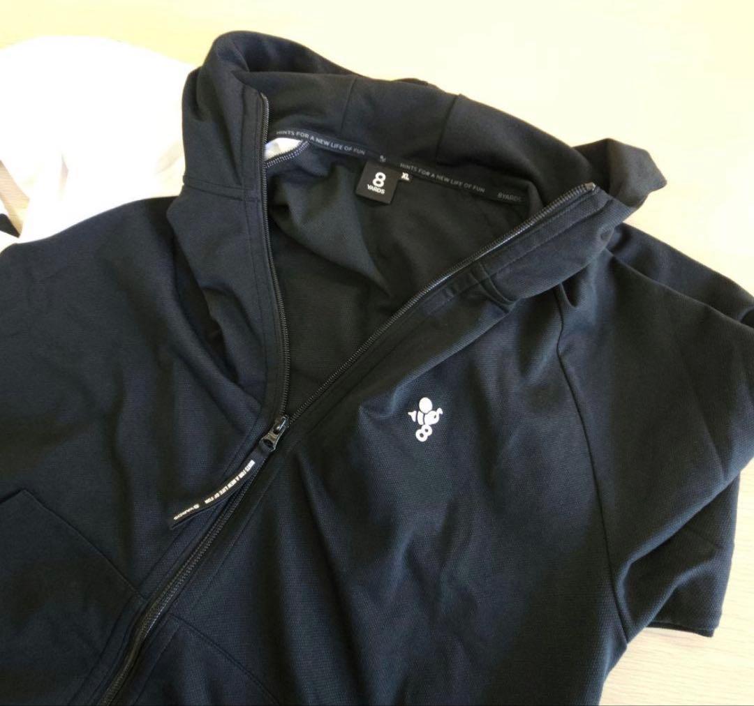 【美品】8yards BackSlash Hoodie | Black