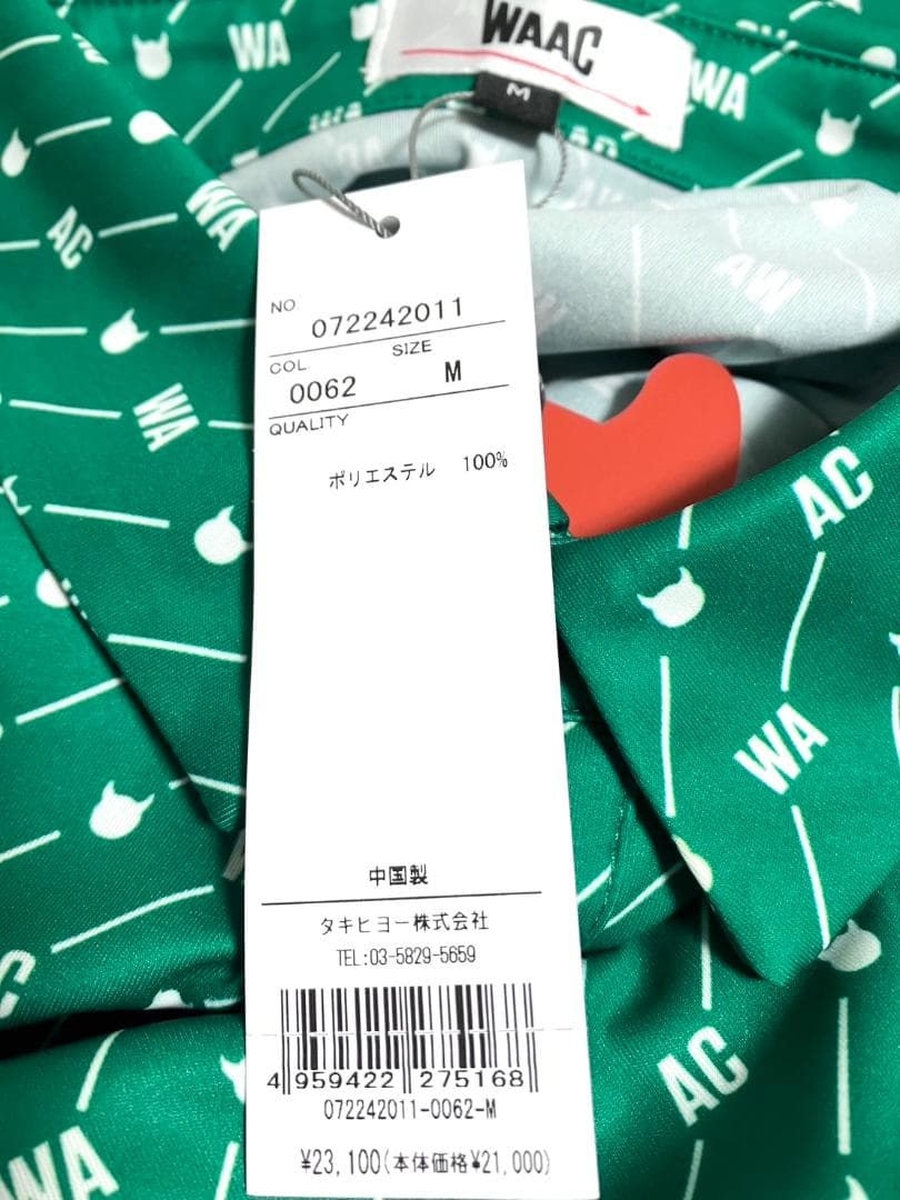 【早い者勝ち✨】WAAC ワック メンズ 半袖 ポロシャツ Mサイズ 総柄