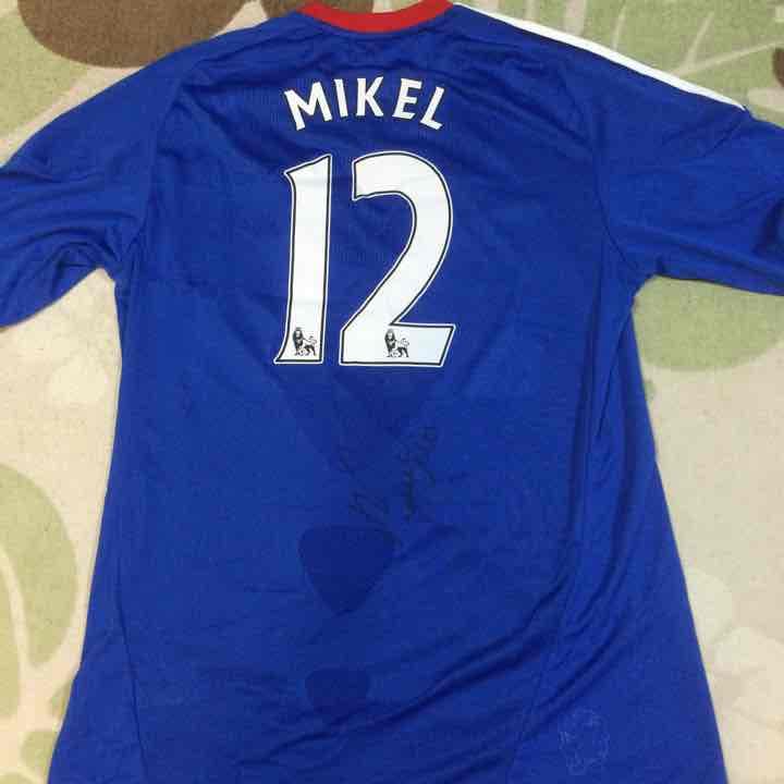 チェルシー10-11 ミケル直筆サイン入りユニフォーム